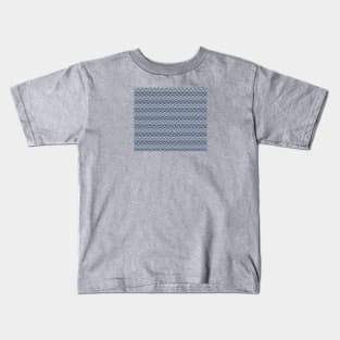 Art Deco Triangle - Navy Kids T-Shirt